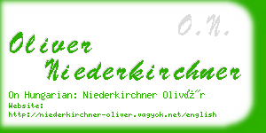 oliver niederkirchner business card